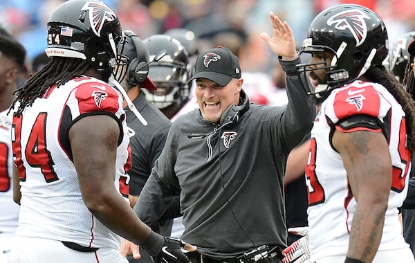 Under Dan Quinn, the Falcons remain contenders. (Mark Zaleski/AP)