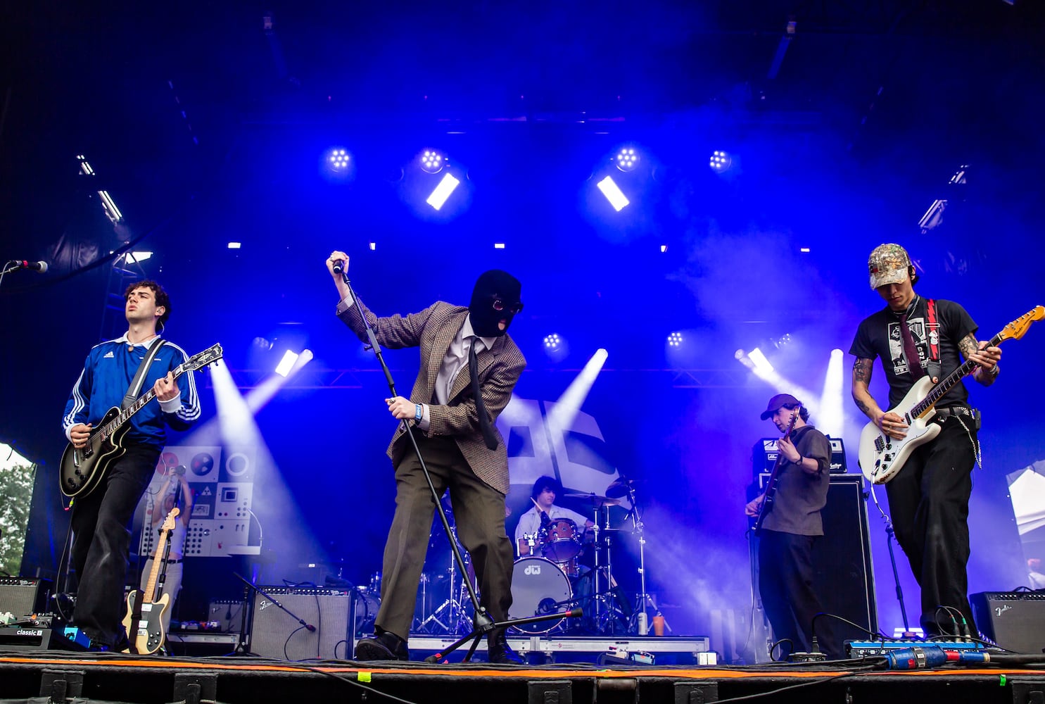 Atlanta, Ga: Quarters of Change rocked out on the Ponce de Leon stage early on day 2 of Shaky Knees. Photo taken Friday May 3, 2024 at Central Park, Old 4th Ward.  (RYAN FLEISHER FOR THE ATLANTA JOURNAL-CONSTITUTION)