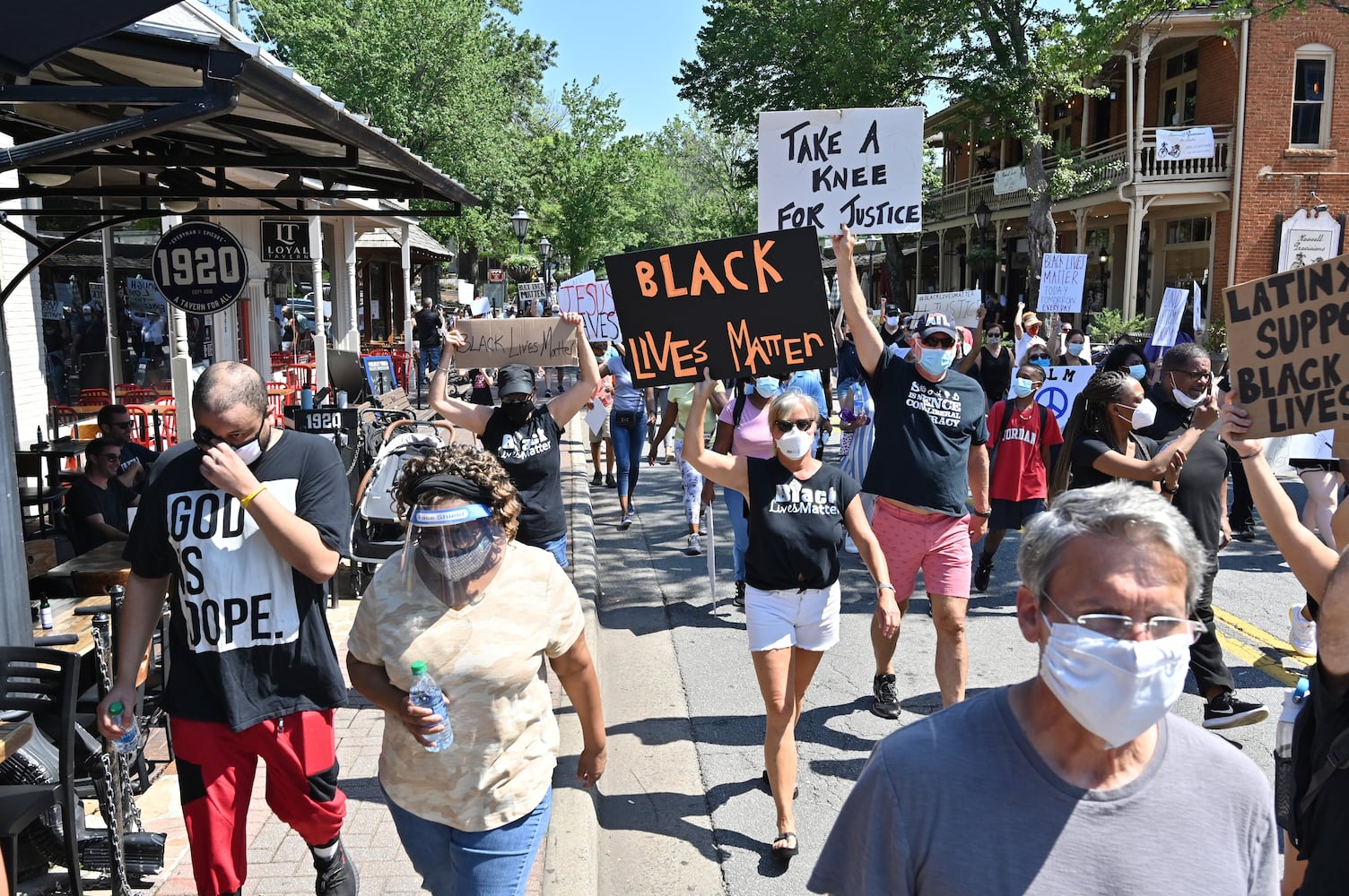 PHOTOS: Solidarity March outside of Roswell City Hall