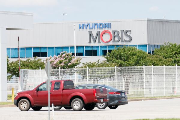 Hyundai Mobis es una de las varias empresas donde trabajaron los migrantes mexicanos. Domingo, 5 de junio, 2022. Miguel Martinez / miguel.martinezjimenez@ajc.com