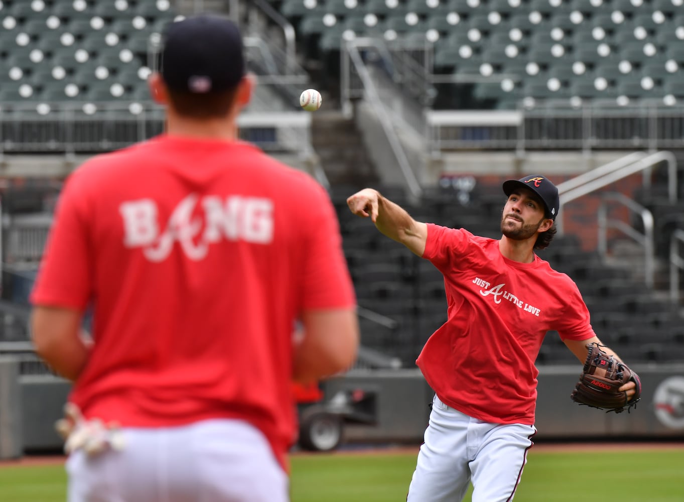 Braves playoff workout photo