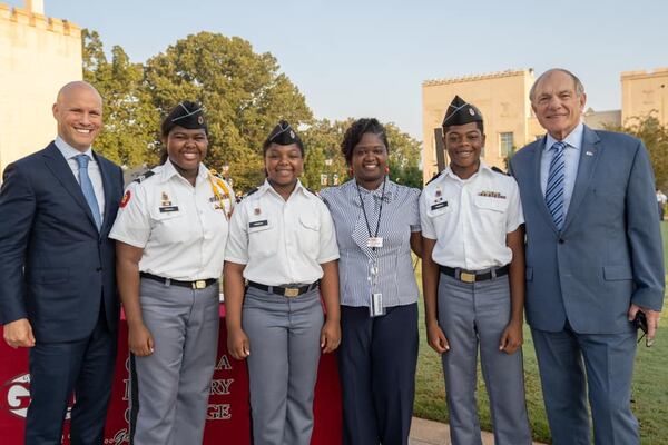 Flanked by the CEO of NewDay USA, and Admiral Tom Lynch, chairman of the NewDay USA Foundation, Alexis, Madison, Shanoca and Alex V French are all smiles. In honor of their father, Alex French, who was killed in Afghanistan, NewDay USA has provided educational scholarships to each of the three French children. Alex V and Alexis, who each just graduated from Georgia Military College Preparatory School, will do internships at NewDay USA in West Palm Beach this summer before they head off to Morehouse College and Howard University.