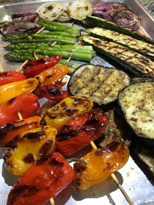 A selection of vegetables from the grill. (Susan Selasky/Detroit Free Press/TNS)