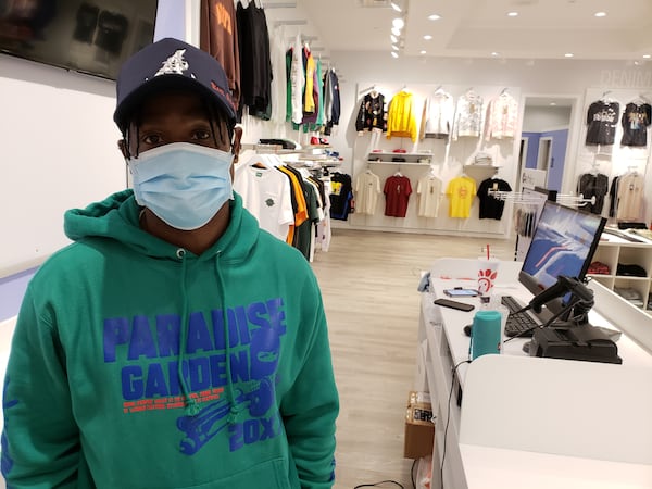 James Smith owns men's clothing boutique, Nacirema, which has shops at Perimeter Mall in Dunwoody and Greenbriar Mall in Atlanta. He said he's been surprised by increased sales during the pandemic. MATT KEMPNER / AJC