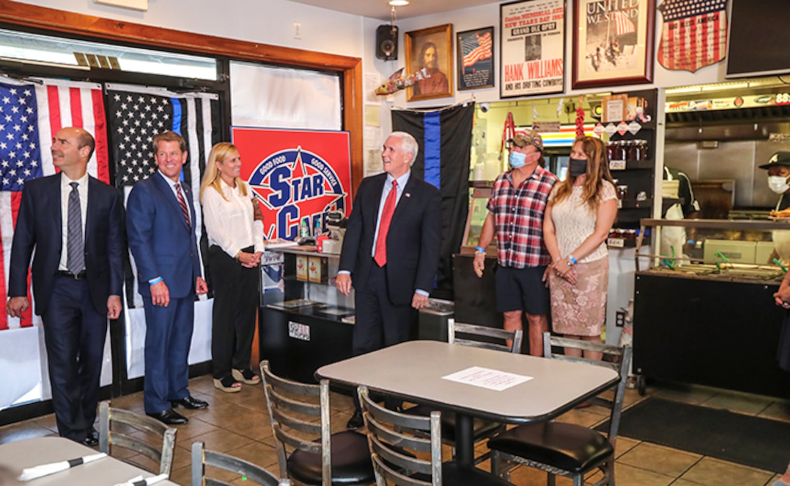 PHOTOS: Pence visits Georgia, praises state’s pandemic response