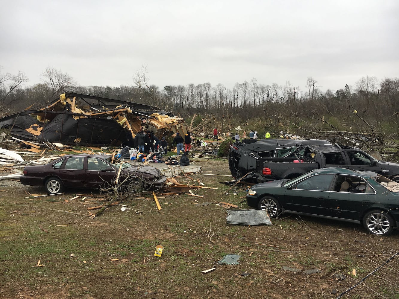 Photos: Tornado and wind damage in Georgia and Alabama