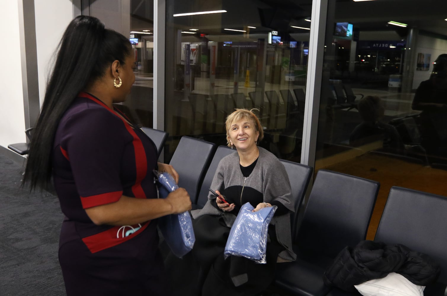 Photos: Post-Super Bowl exodus brings long lines to the airport