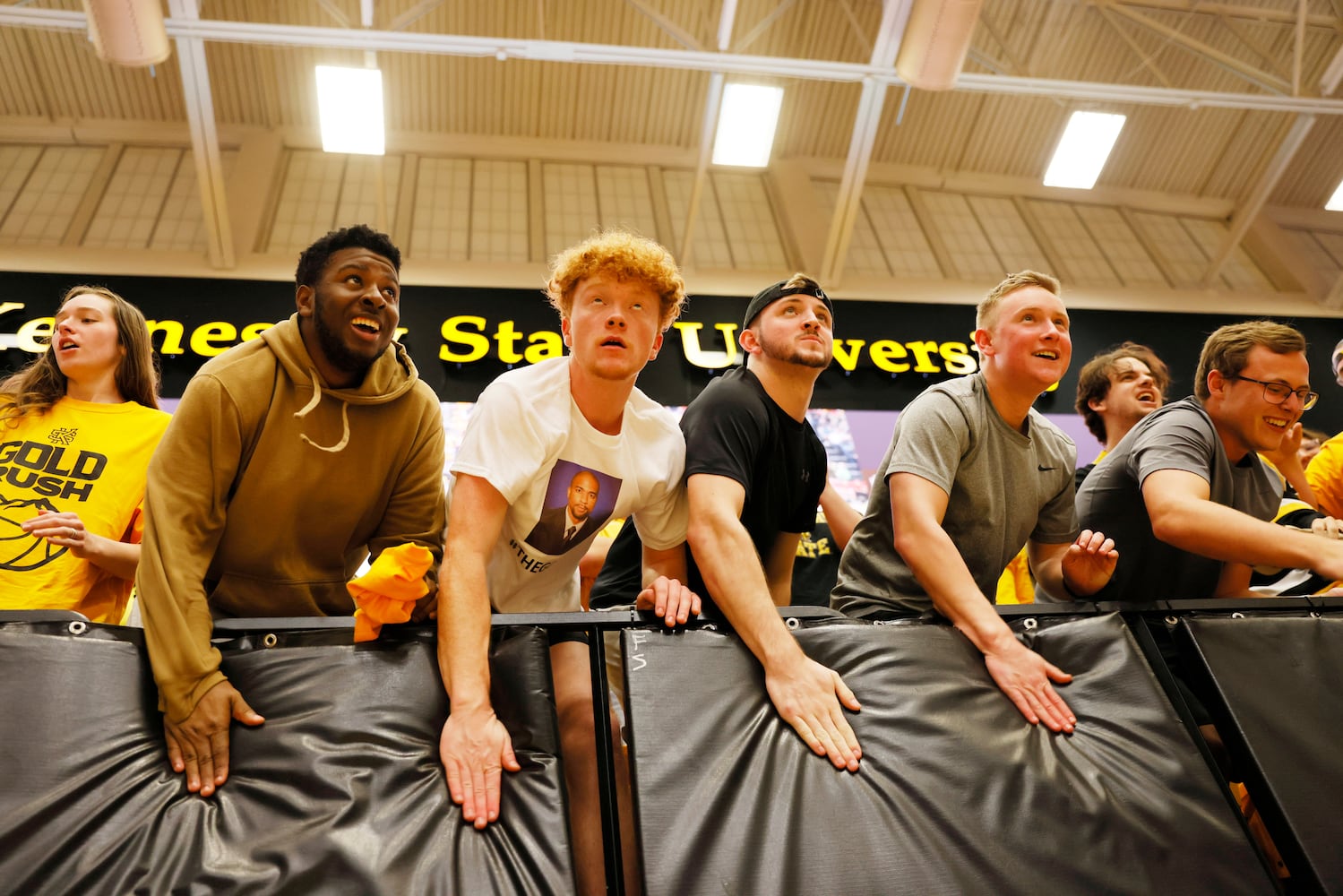 Kennesaw State students cheer for their team.
 Miguel Martinez / miguel.martinezjimenez@ajc.com