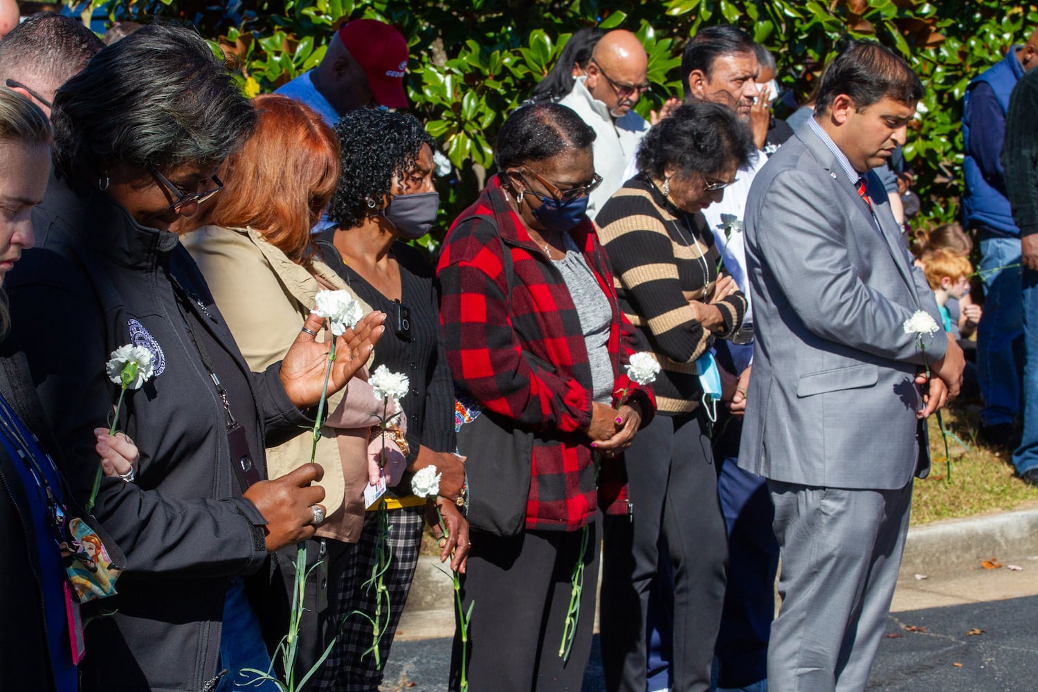 A community prayer vigil for Officer Paramhans Desai.