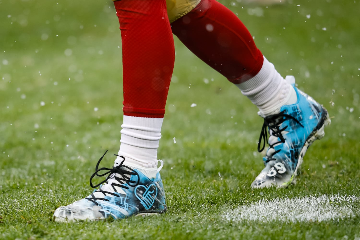 NFL players wear unique cleats