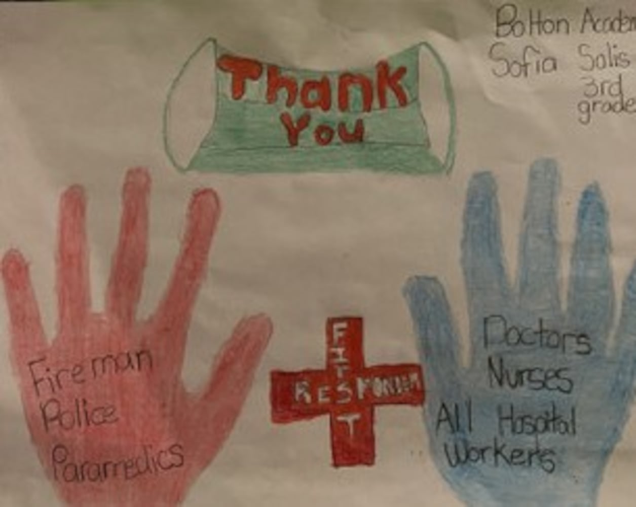 Art from the Heart: Kids thank front-line workers