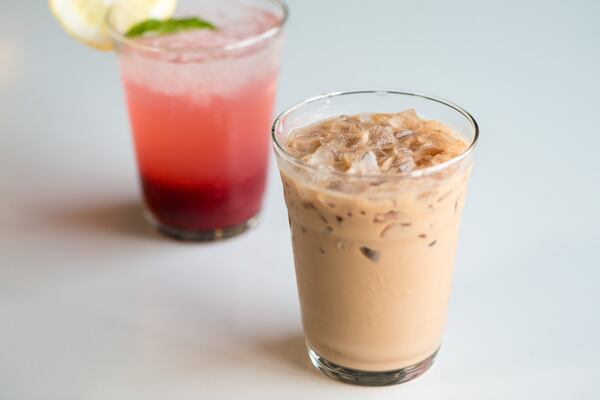  Hong Kong Milk Tea and Raspberry Lemonade Soda. Photo credit- Mia Yakel.