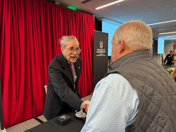 University of Georgia political science professor Charles Bullock spoke last week at the Biennial Institute for Georgia Legislators in Athens.