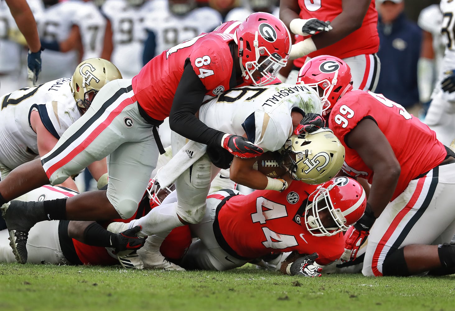 Photos: Bulldogs rout Georgia Tech, improve to 11-1