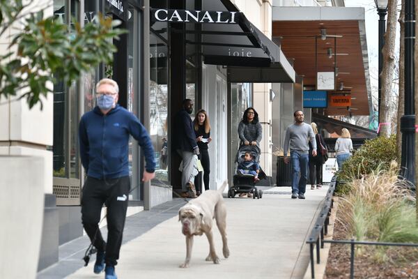 The Buckhead Village area in January. (Hyosub Shin / Hyosub.Shin@ajc.com)