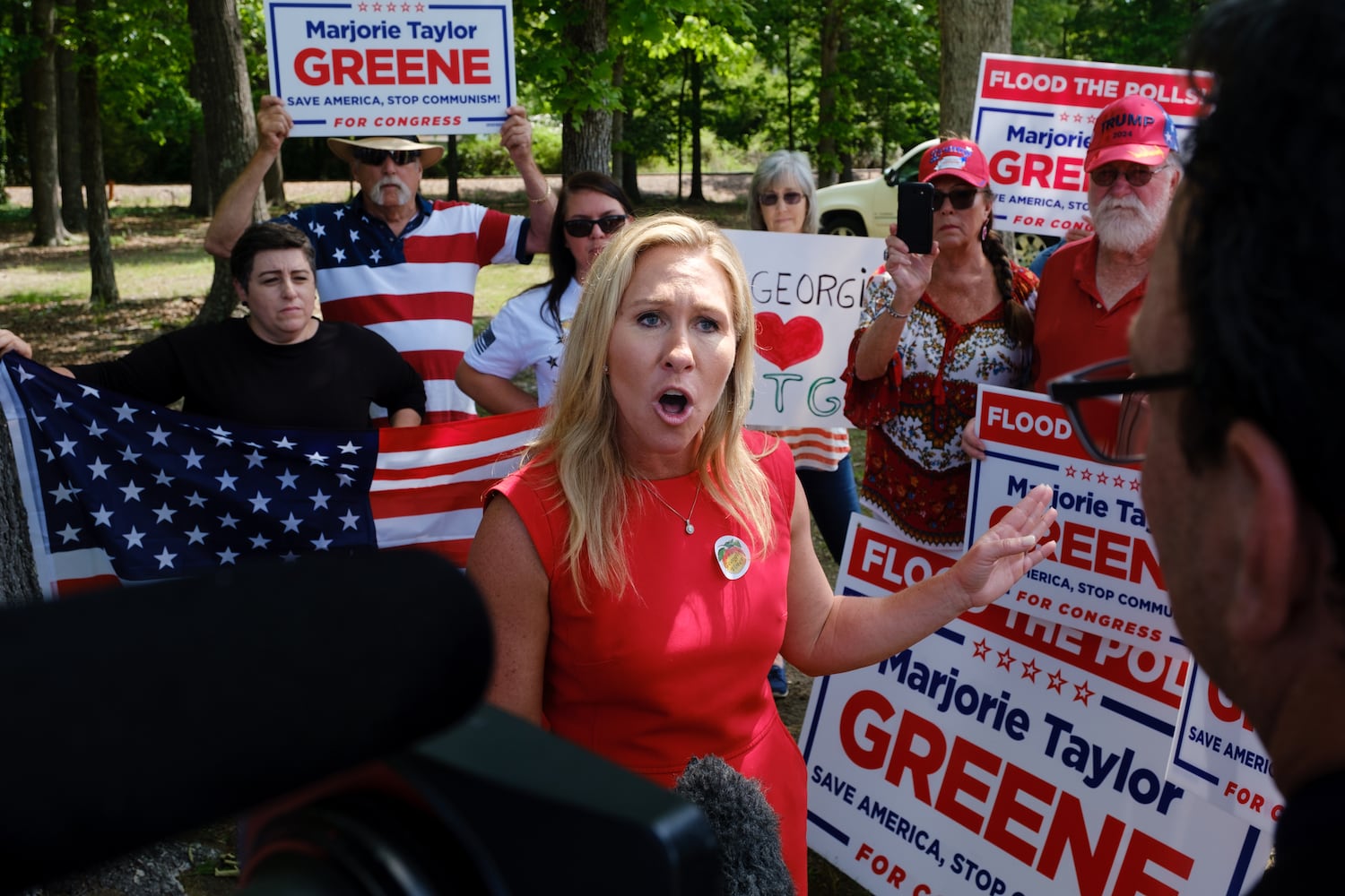 Marjorie Taylor Greene bus tour