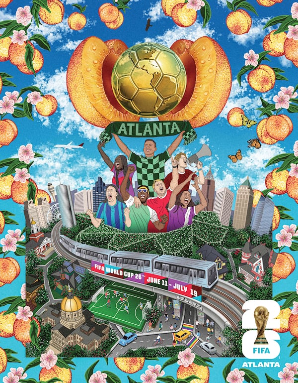 Atlanta's poster for the 2026 World Cup debuted Saturday.