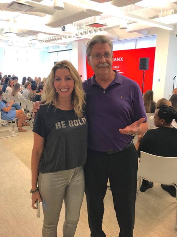 Jeff Justice with Sara Blakely, founder of Spanx, an alumna of Justice's class.
(Courtesy of Jeff Justice)