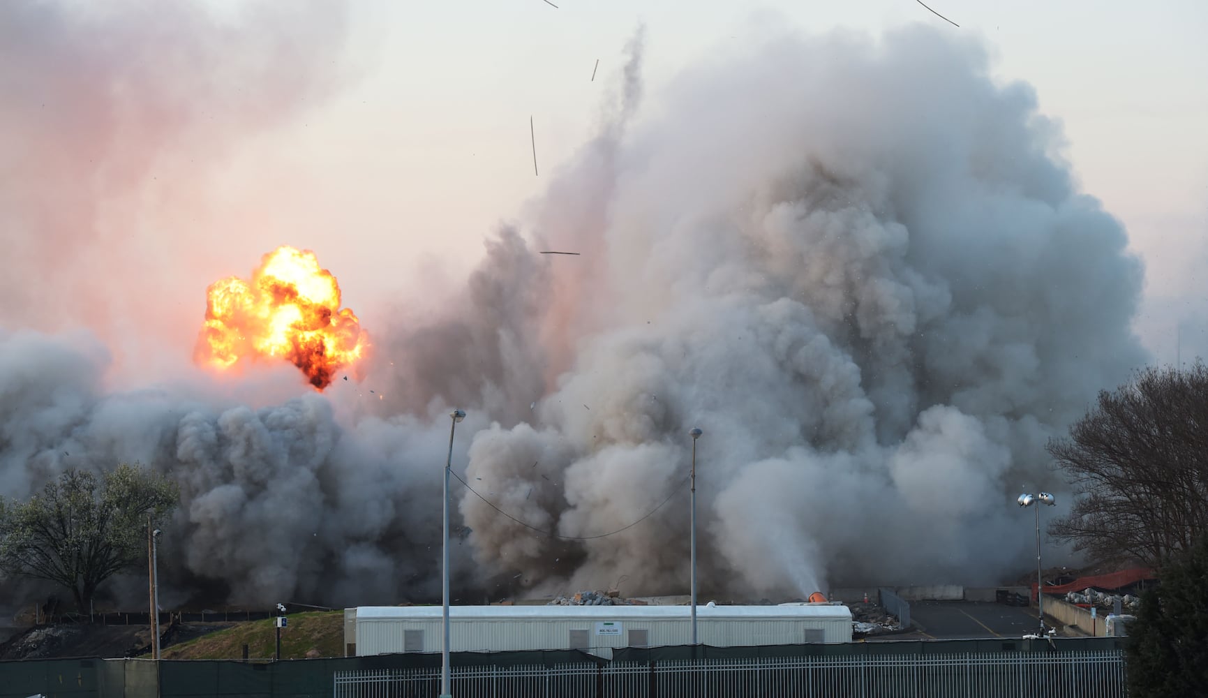 Old Georgia Archives building imploded, Sunday March 5, 2017