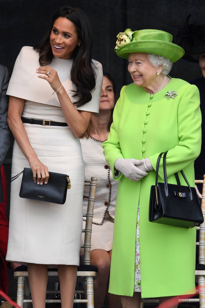 Photos: Meghan Markle stuns at first solo outing with Queen Elizabeth