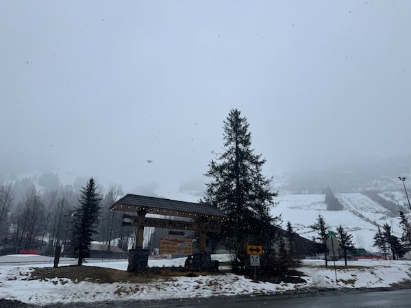 The Alyeska Resort in Girdwood, Alaska, is shown Wednesday, March 5, 2025. (AP Photo/Mark Thiessen)