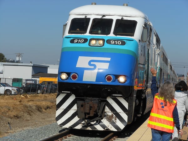 The MARTA Board of Directors Thursday approved plans for a commuter rail line from East Point Station to Jonesboro and Lovejoy in Clayton County. Diesel-powered “commuter rail” trains - like this one in Seattle - are faster and can carry more passengers than MARTA’s existing electric-powered trains. (PHOTO COURTESY OF SOUND TRANSIT)