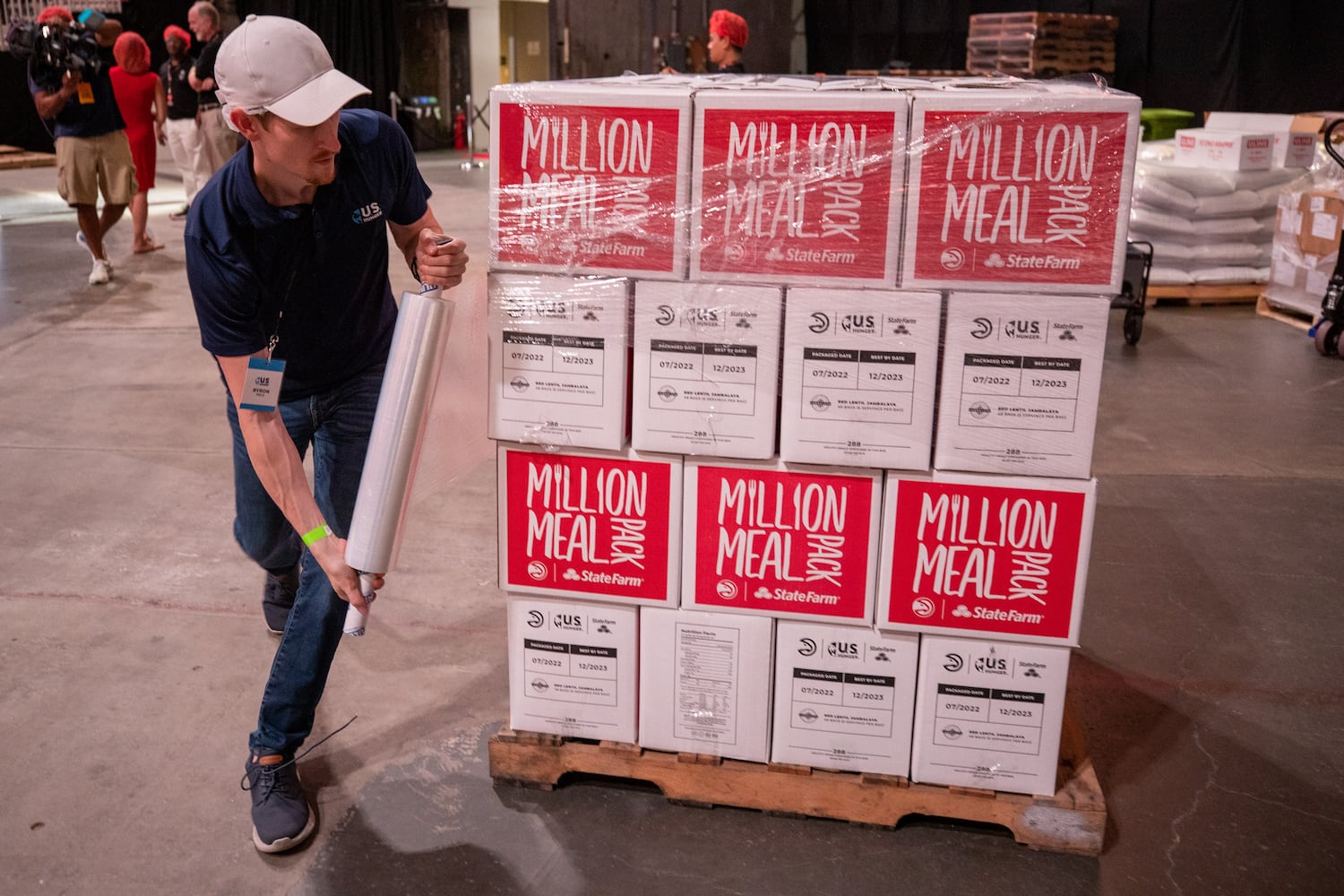  Atlanta Hawks and State Farm Arena  come together to pack 1 million meals