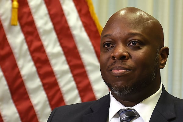 October 21, 2019 Atlanta - Tyrone Oliver, commissioner of the Department of Juvenile Justice, talks about taking over as the department and the issues of juvenile detention centers throughout Georgia. (RYON HORNE/RHORNE@AJC.COM)