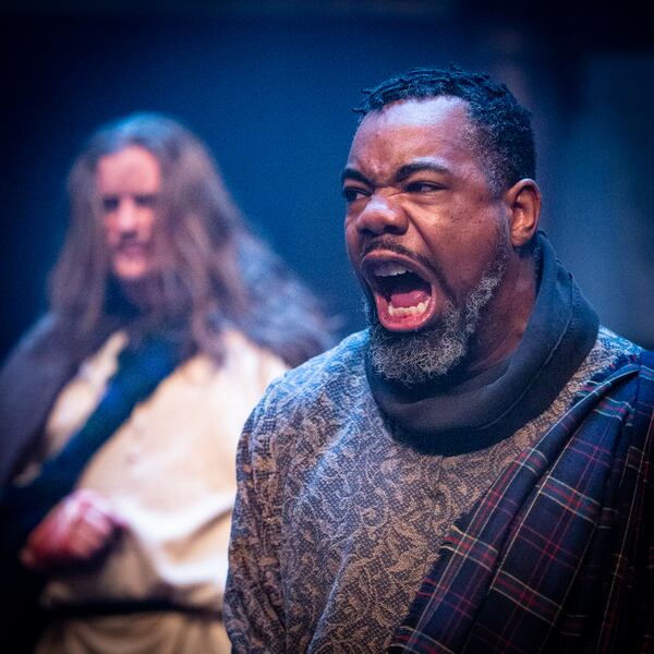 Charlie T. Thomas’ heartbreak at hearing of the deaths of his family is one of the most effective moments in the Atlanta Shakespeare production on "Macbeth."