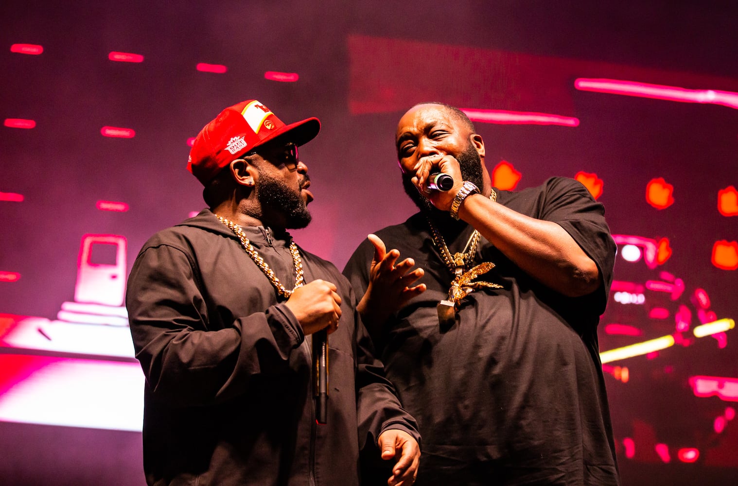 Killer Mike joined Atlanta rap icon Big Boi as he played the final show of the "Big Night Out" concert series at Centennial Olympic Park on Oct. 25, 2020.