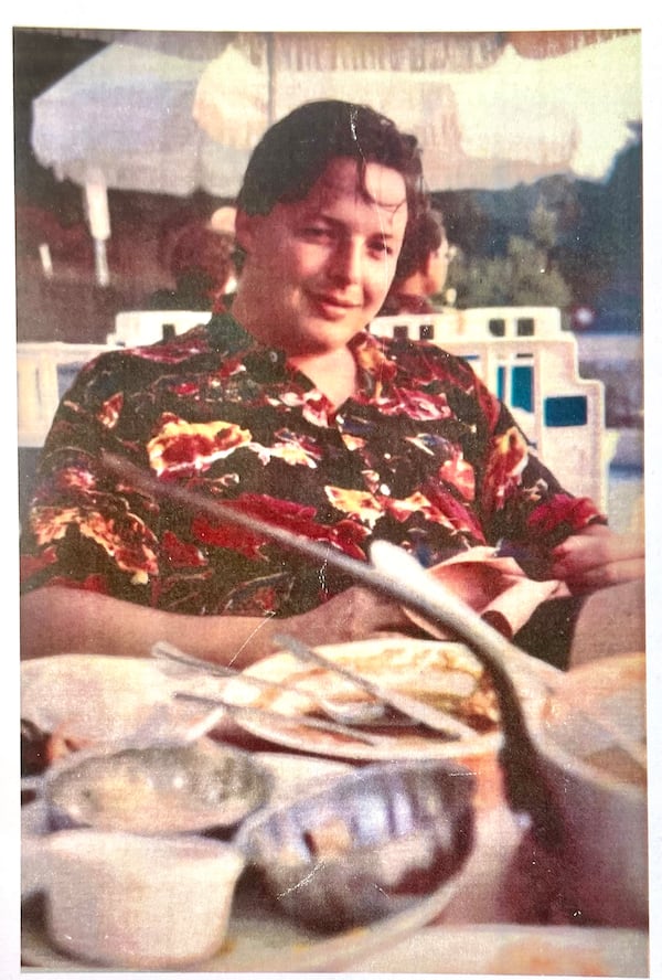 Joe Hynes, lover of good food, music, family and friends, sits in front of the aftermath of a good meal. As his life was ebbing away because of ALS, he noted that perhaps the most important word was "Now!" (Courtesy of the Hynes family)