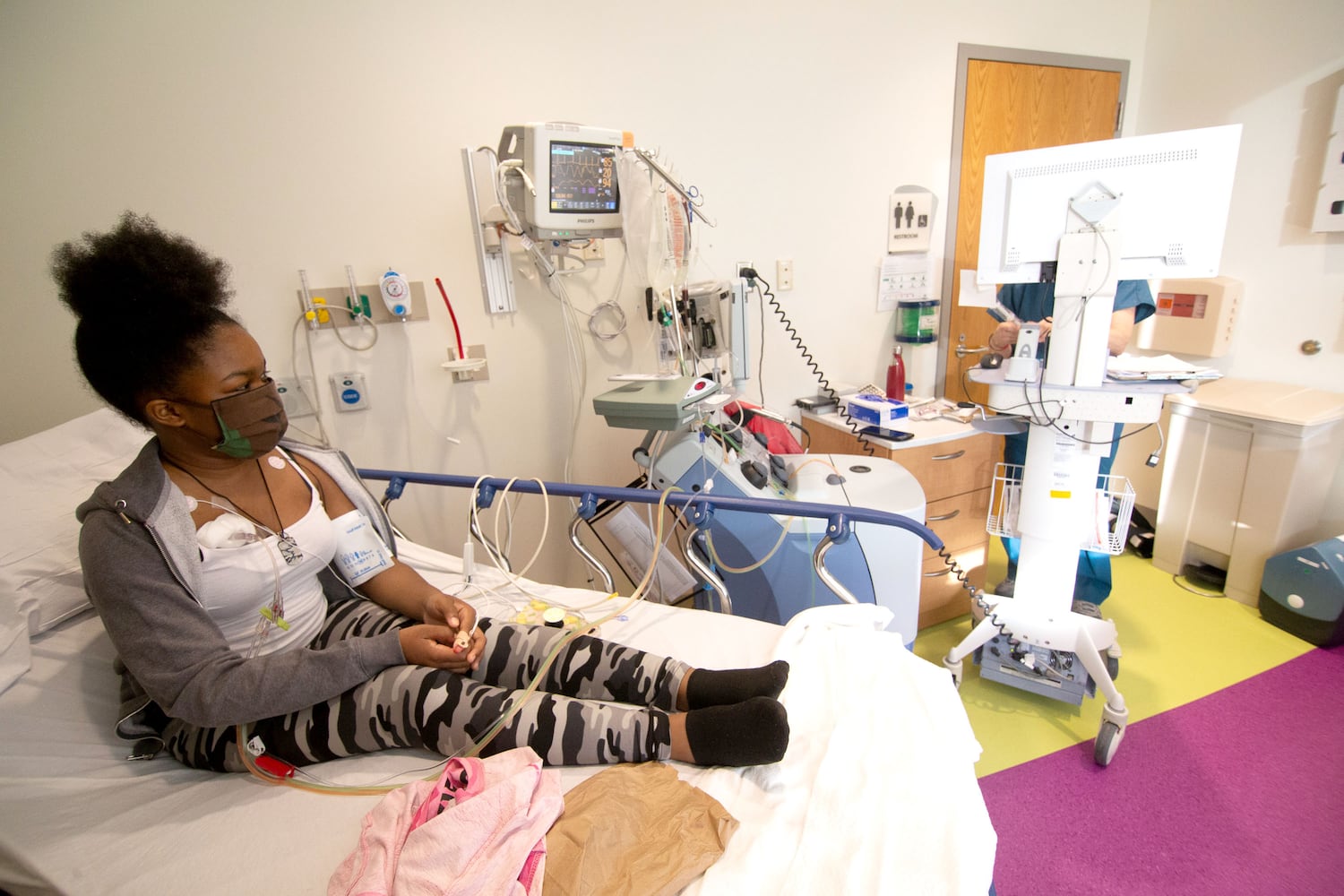 Khadeejah Tyler, 15, undergoes her sickle cell anemia treatment