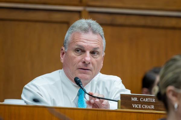 U.S. Rep. Buddy Carter (R-Pooler) passed on a Senate run in 2022, but could be be in the mix in 2026 for the Senate or governor’s race. (Nathan Posner for The Atlanta Journal-Constitution)