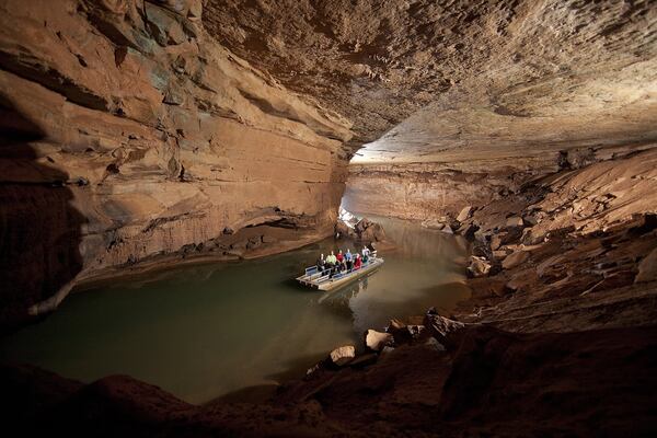 In Bowling Green, Ky., take a boat ride along the Lost River that meanders past limestone walls and caverns. Contributed by Bowling Green Area CVB