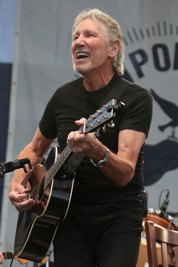 NEWPORT, RI - JULY 24: Roger Waters of Pink Floyd performs with surprise backing bands My Morning Jacket and Lucius during the 2015 Newport Folk Festival at Fort Adams State Park on July 24, 2015 in Newport, Rhode Island. (Photo by Taylor Hill/Getty Images)