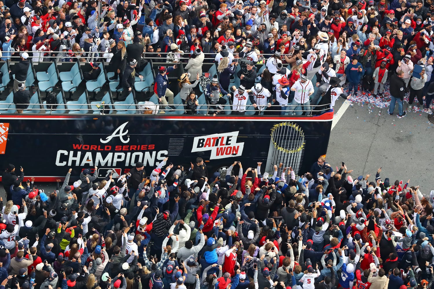 Braves baseball parade