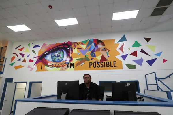 Art, designed by Public Information Officer Parla Parker, breaks up the white walls with inspirational messages throughout Unit One inside the Chatham County Detention Center.