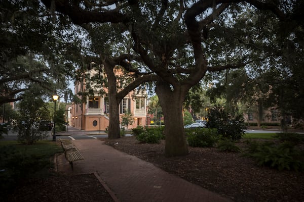 The Savannah National Historic Landmark District measures one square mile. (AJC Photo/Stephen B. Morton)