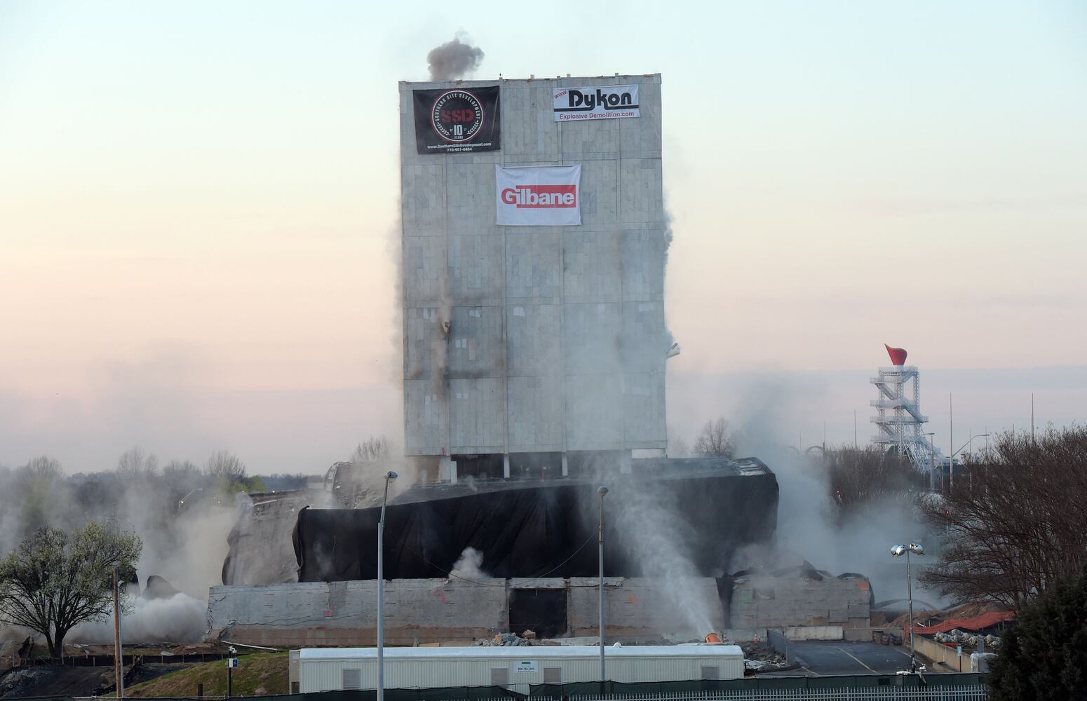 Old Georgia Archives building imploded, Sunday March 5, 2017