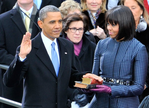 When Barack Obama, entering his second term as president, raised his right hand and promised to “faithfully execute the office of president,” his left hand rested on a worn black leather Bible that Martin Luther King Jr. carried with him during his rise as a civil rights leader.