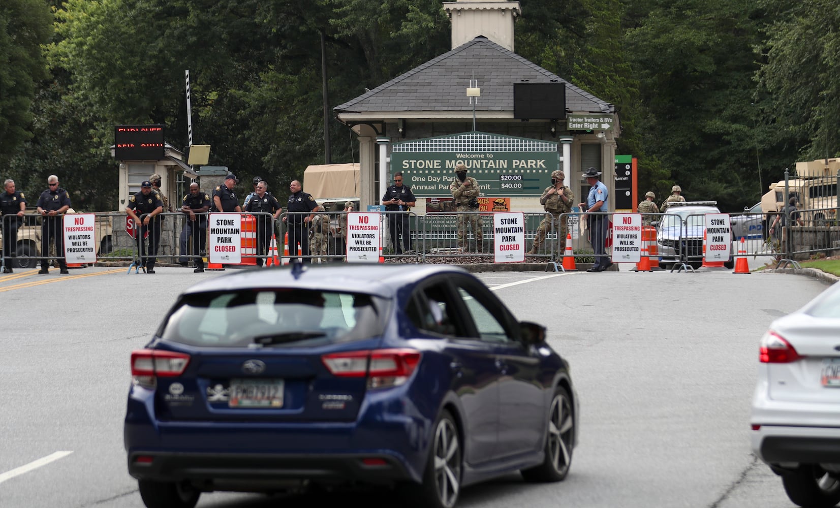 Stone mountain protest