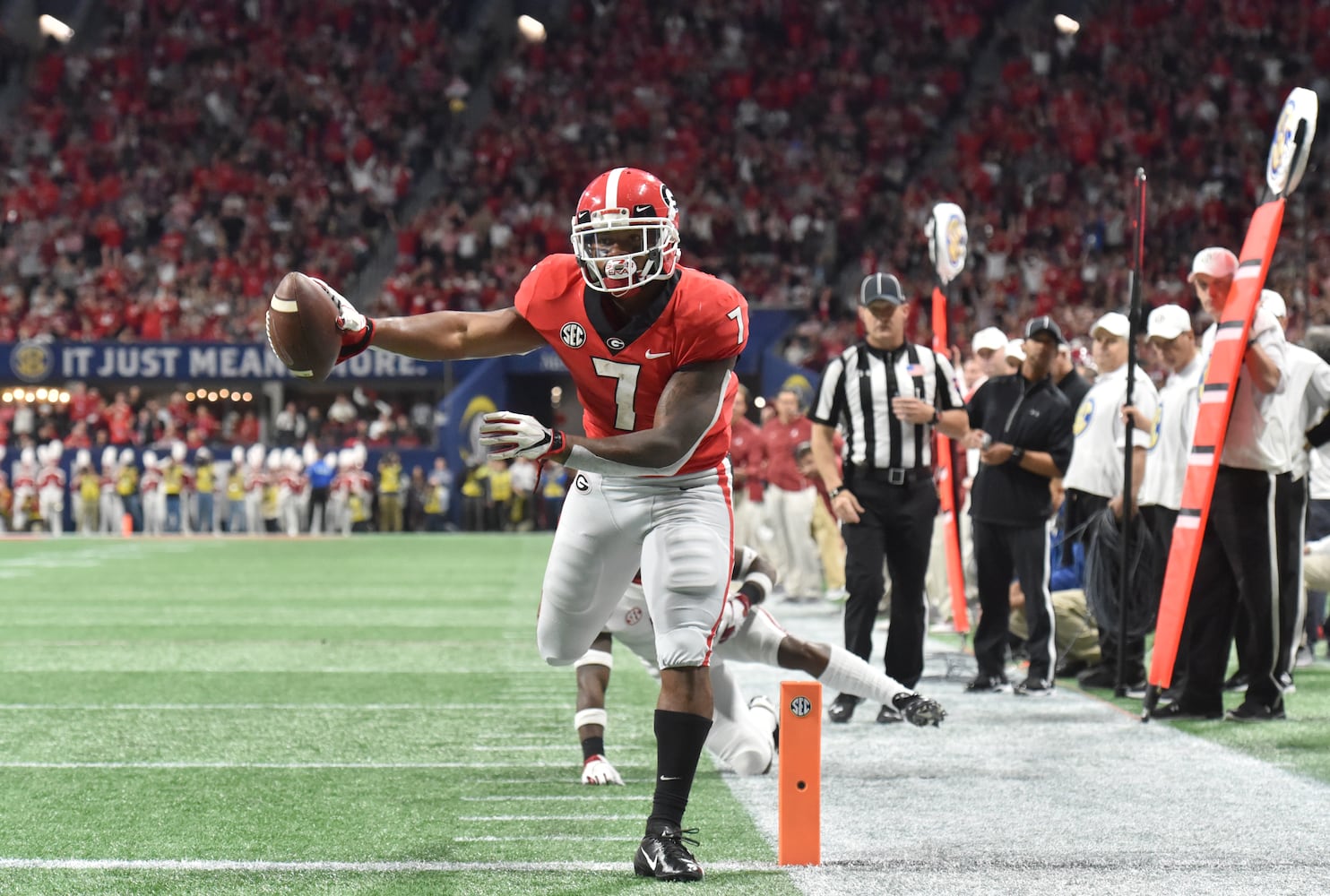 Photos: Bulldogs battle Alabama in SEC Championship game