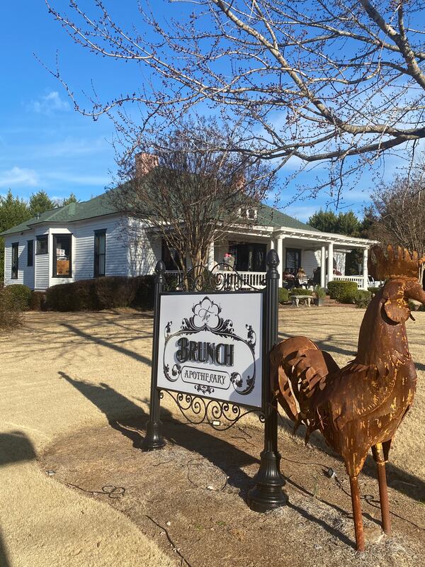 The Brunch Apothecary in Dacula was once the residence and office of the town’s physician. Ligaya Figueras/ligaya.figueras@ajc.com
