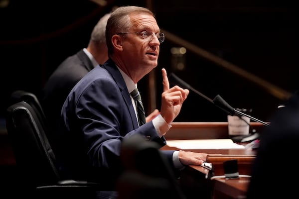 Former U.S. Rep. Doug Collins, R-Gainesville, served as the go-to Georgia attorney for then-President Donald Trump's campaign as it tried to overturn Joe Biden’s narrow 2020 victory in the state. (Greg Nash/Pool/AFP/Getty Images/TNS)