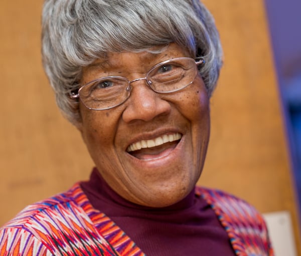 The China Grove Missionary Baptist Church started in a home 100 years ago and still serves the Lynwood Park Community on Thursday, April 1, 2021.  Francis Steele, is a mother at the church and she remembers the original church with no air conditioning when she was a child.  (Jenni Girtman for The Atlanta Journal-Constitution)