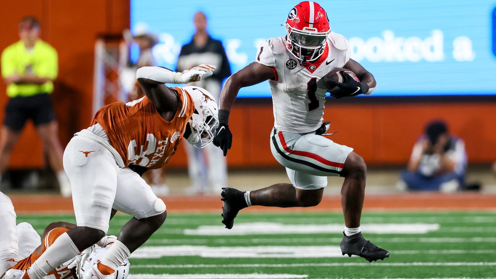 Georgia running back Trevor Etienne during the fourth quarter of the Bulldogs' win over Texas.
