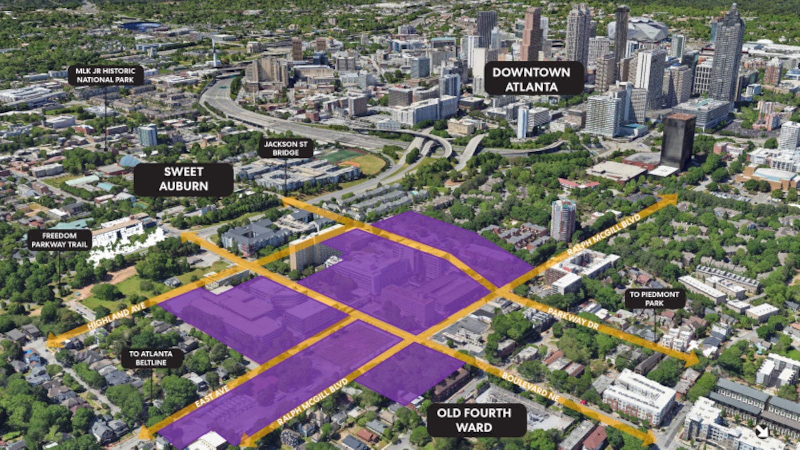 Integral Group was selected to redevelop Atlanta Medical Center in the Old Fourth Ward neighborhood. It won't remain a hospital, instead being transformed into a mixed-use development.