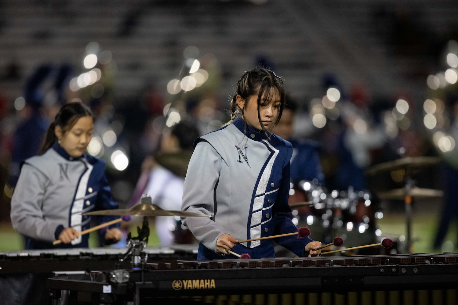 The Norcross marching band performs at a GHSA high school football game between Archer High School and Norcross High School in Lawrenceville, GA., on Friday, November 5, 2021. (Photo/Jenn Finch)