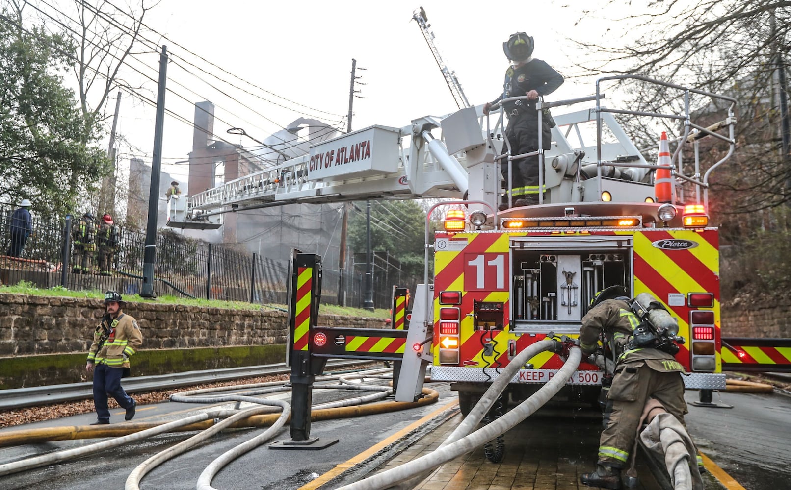 Gaines Hall fire - 1