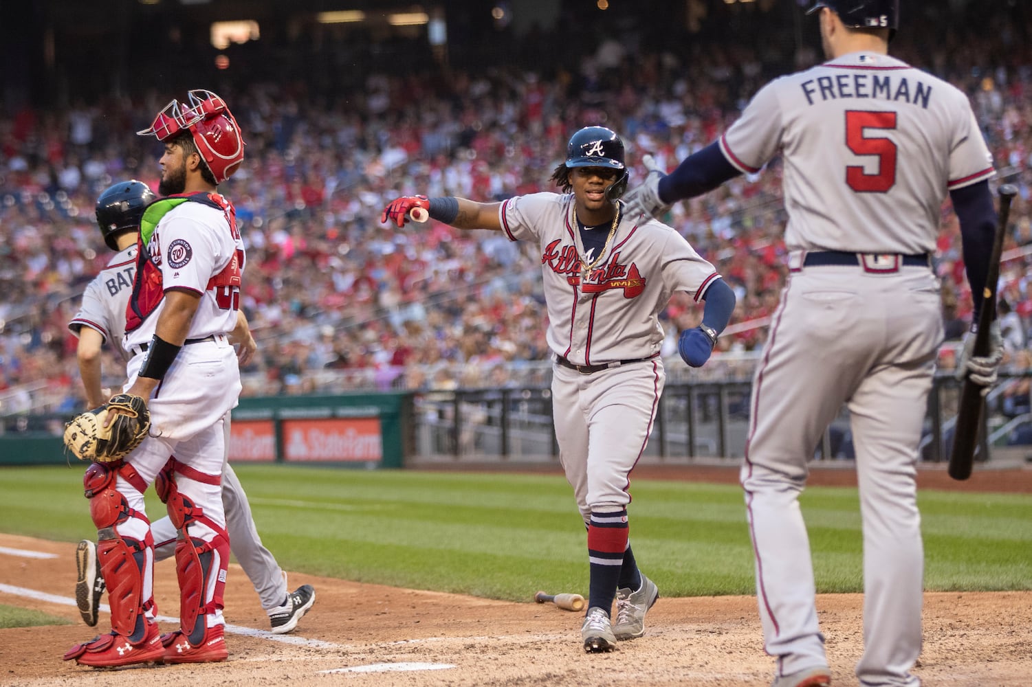 Photos: Culberson injured in Braves’ win over Nationals